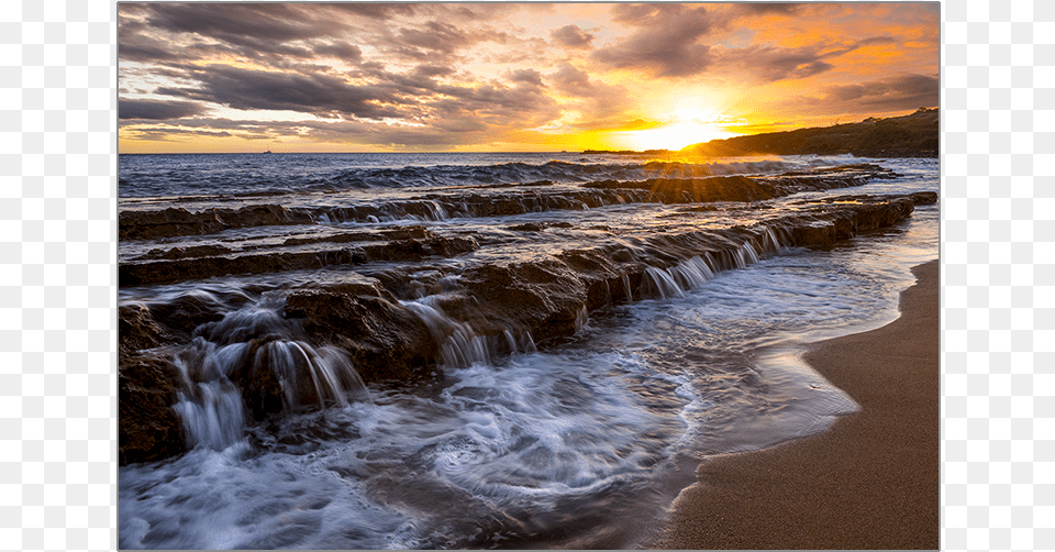 Ocean Sunset Beauty The Deserio Gallery Photography Copper Art Amp, Water, Outdoors, Nature, Sea Png Image