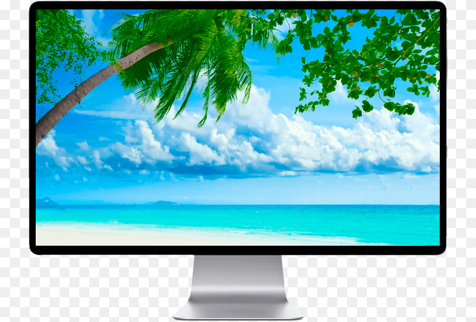 Ocean Tropical Background Water, Computer Hardware, Electronics, Hardware, Monitor Free Png