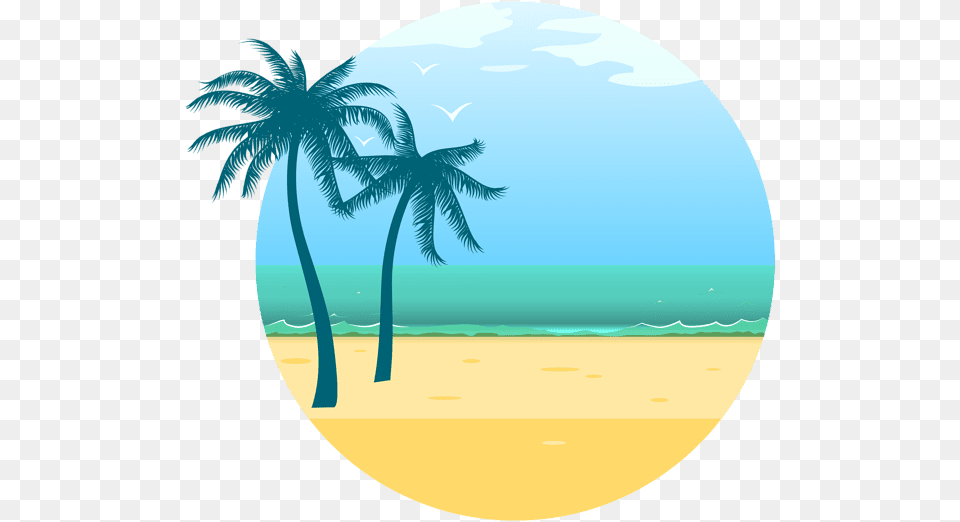 Ocean Water Beach Background, Summer, Tropical, Tree, Sea Free Transparent Png