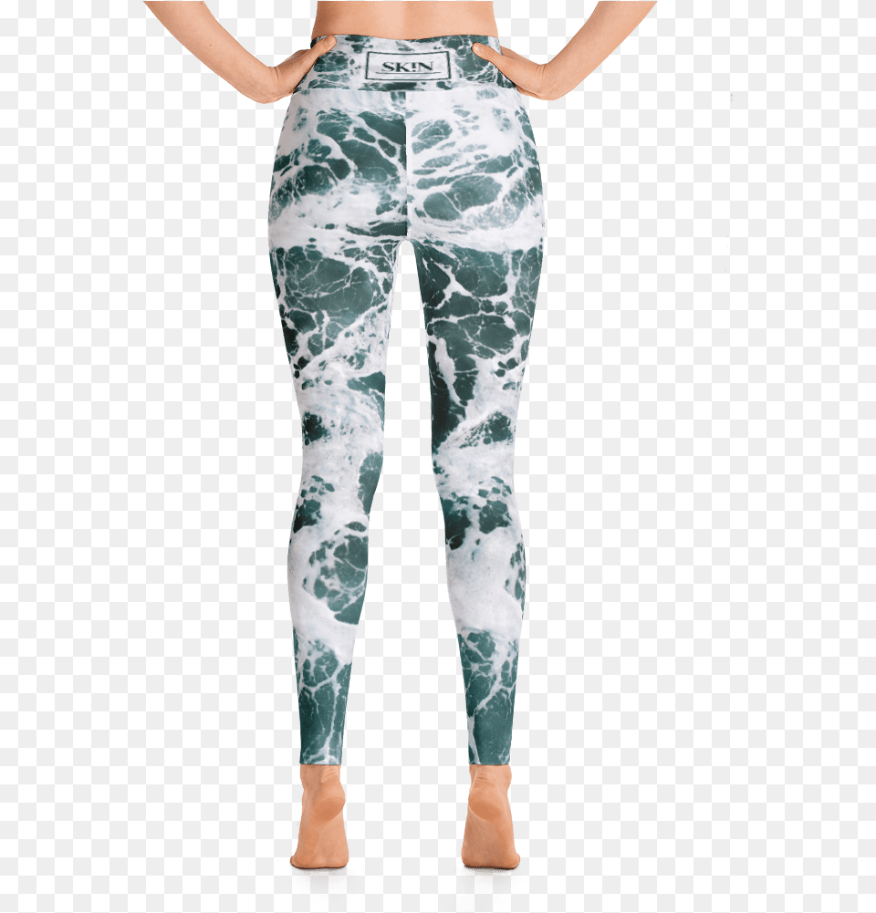 Ocean Waves Leggings, Clothing, Hosiery, Pants, Tights Png Image