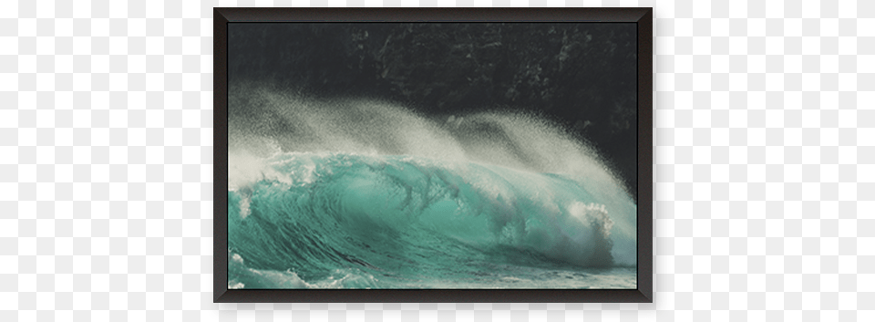 Ocean Waves Picture Frame, Water, Sea Waves, Sea, Outdoors Png