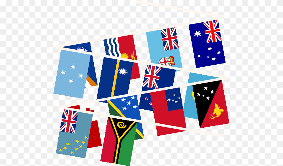 Oceania Multi Nation Buntingtitle Oceania Multi Flags Of The World Bunting, Flag Free Transparent Png