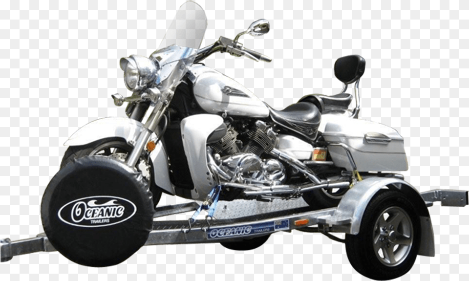 Oceanic Motorcycle Trailers Motorcycle Trailer, Spoke, Machine, Vehicle, Transportation Png Image