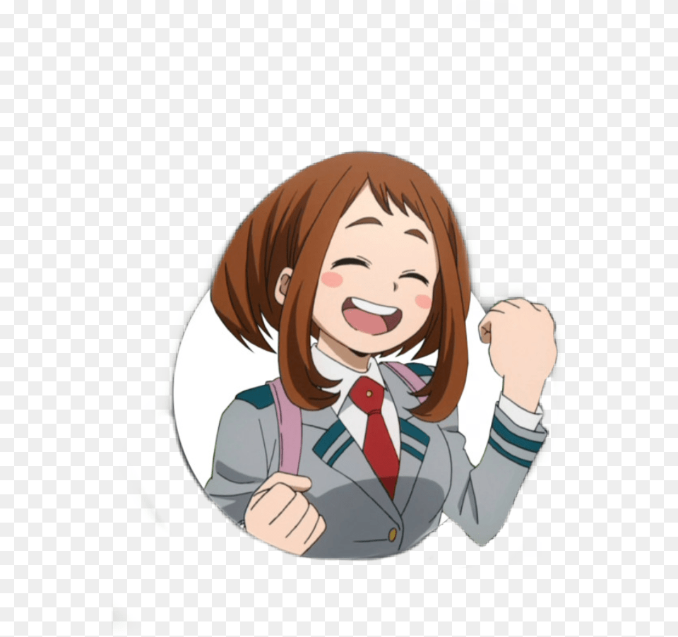 Ochakouraraka Uravity Uraraka Ochako Urarakaochaco My Hero Academia Uraraka Transparent, Publication, Book, Comics, Woman Png