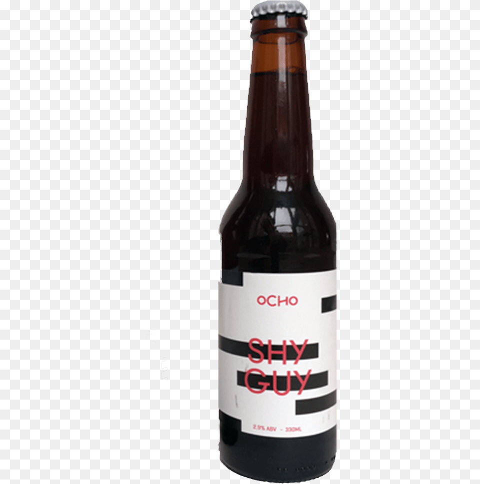 Ocho Shy Guy Dark Mild Ganevat Ya Bon, Alcohol, Beer, Beer Bottle, Beverage Png Image