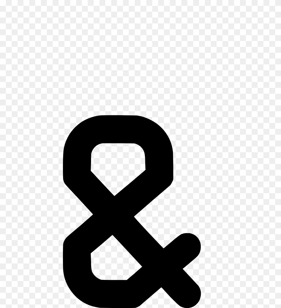 Ocr A Char Ampersand, Gray Free Png