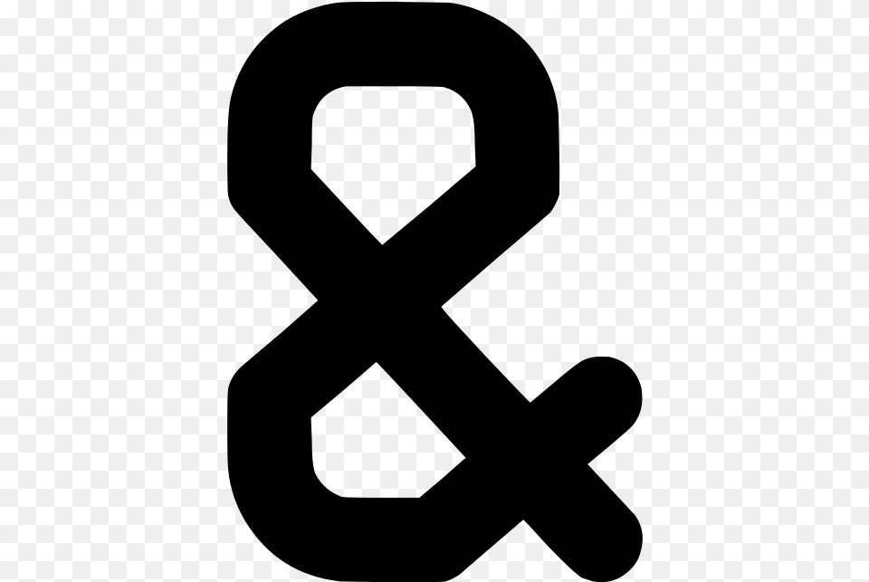 Ocr A Char Ampersand Ampersand, Gray Free Png