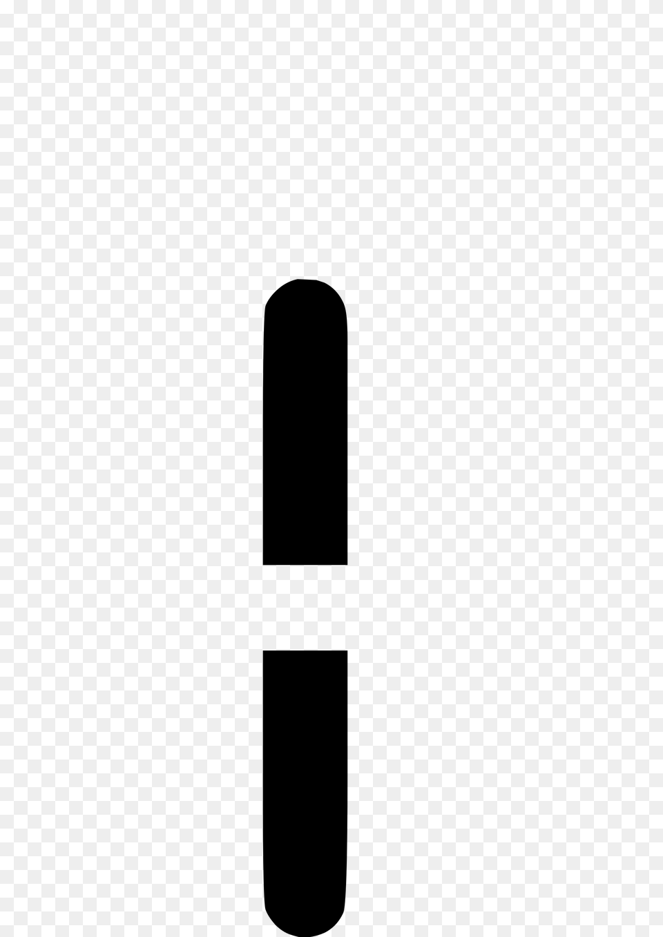 Ocr A Char Vertical Line, Gray Png Image