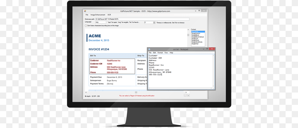 Ocr Omr Vb Net, Computer Hardware, Electronics, Hardware, Monitor Free Png Download