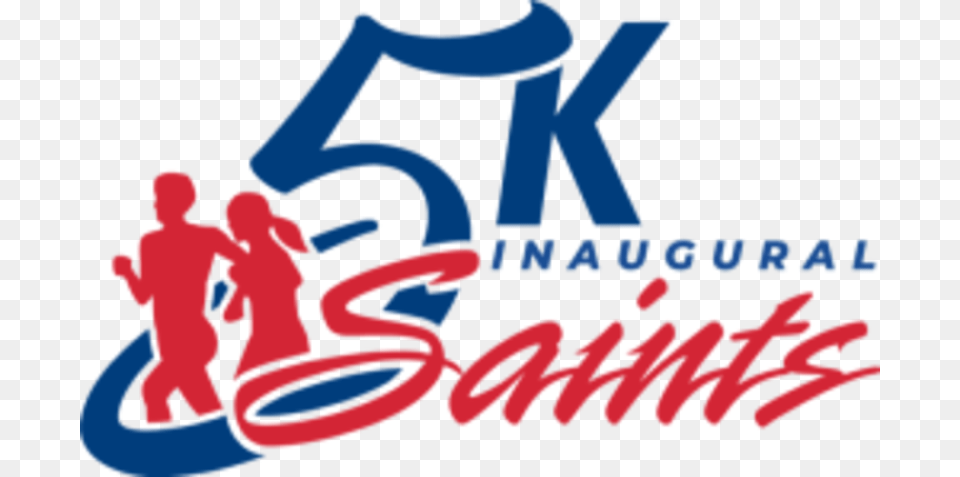 Ocs Saints 5k Run Graphic Design, Text, Person, Logo Png Image