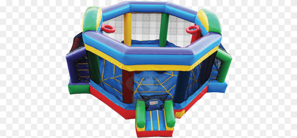 Octagon Extreme Watermark Inflatable Octagon Bounce House Tulsa, Play Area, Indoors, Crib, Furniture Free Png Download
