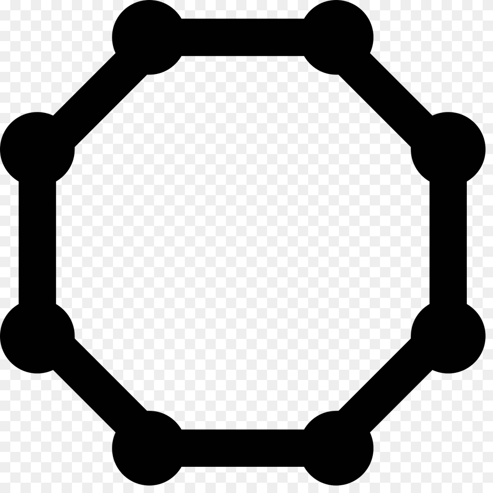 Octagon Icon, Gray Free Png Download