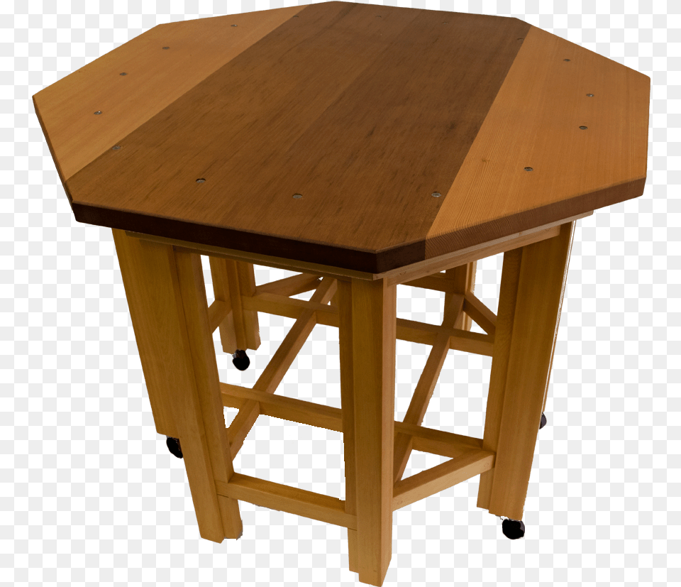 Octagon Yellow Cedar Red Cedar Table End Table, Dining Table, Furniture, Wood, Desk Free Transparent Png