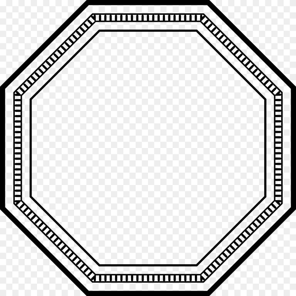 Octagonal Frame6 Clipart, Home Decor, Rug, Pattern, Blackboard Free Png Download