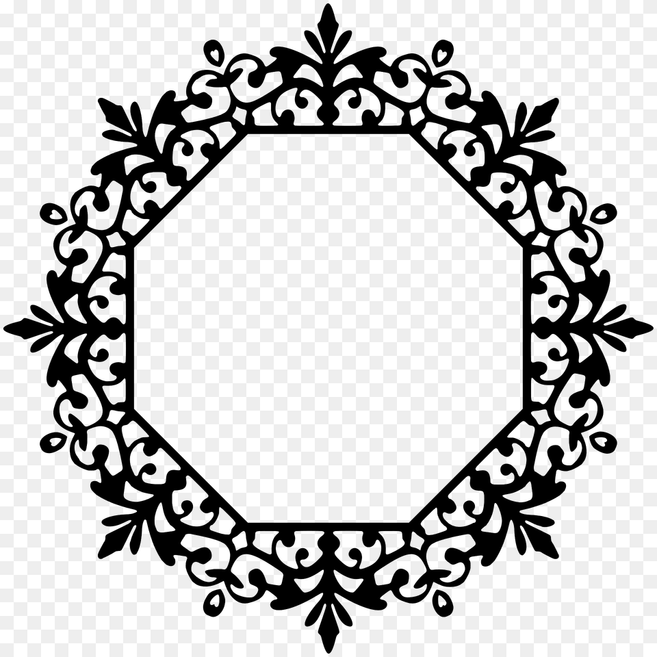 Octagonal Frame7 Clipart, Pattern, Art, Floral Design, Graphics Free Transparent Png