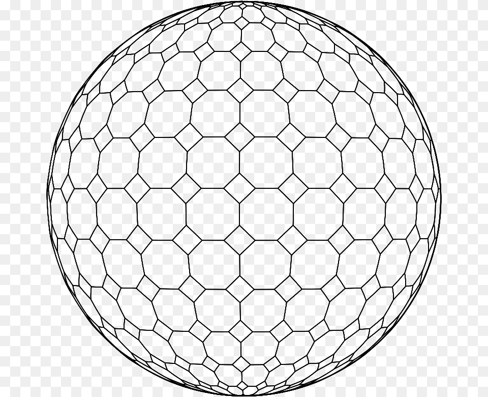 Octagonal Geometric Sphere Wireframe Octagonal Sphere, Gray Png