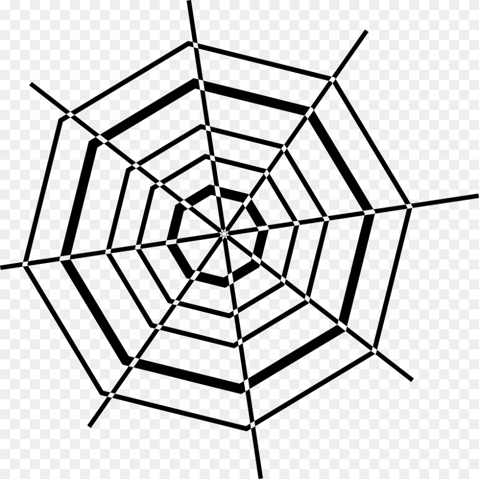 Octagonal Spider Web Svg Icon Download Spider Web Template, Spider Web Free Png