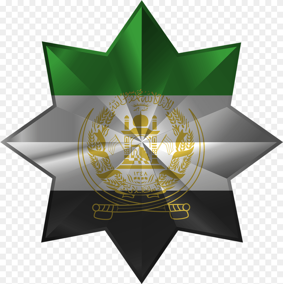 Octagonal Star Iran Tajikistan Afghanistan Public Domain Afghanistan, Symbol, Star Symbol, Logo Png Image