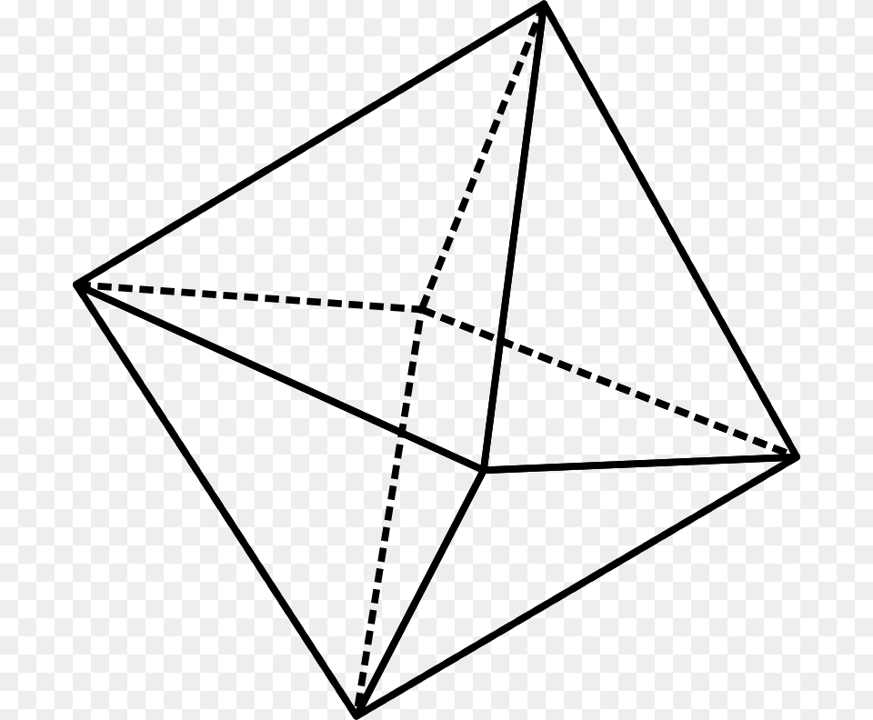Octahedron, Gray Png Image