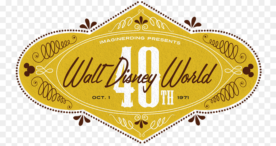 October 2011 Marks The 40th Anniversary Of The Opening Walt Disney World, Text, Logo, Paper Free Png