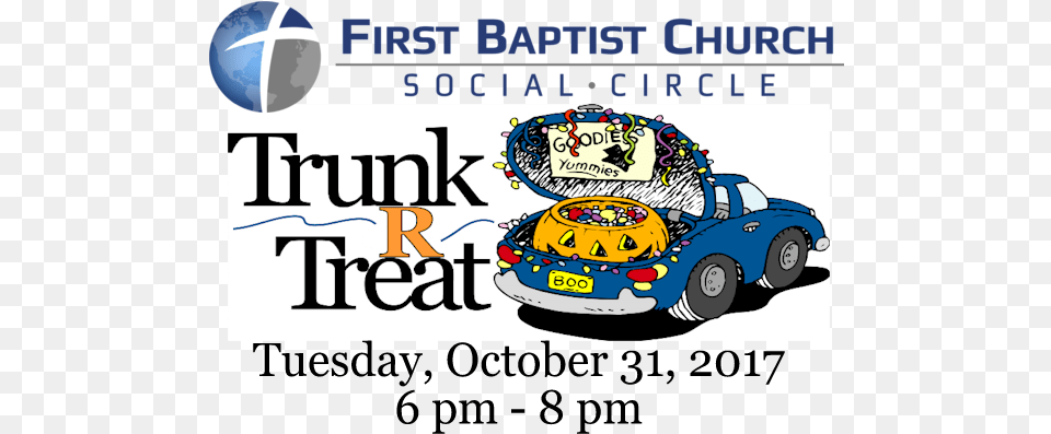 October 31 2017 Trunk R Treat At Social Circle First Trunk Or Treat Volunteers, Car, Transportation, Vehicle, Text Free Png