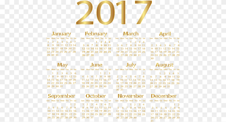 October Calendar 2017 Gold, Text, Scoreboard Free Png