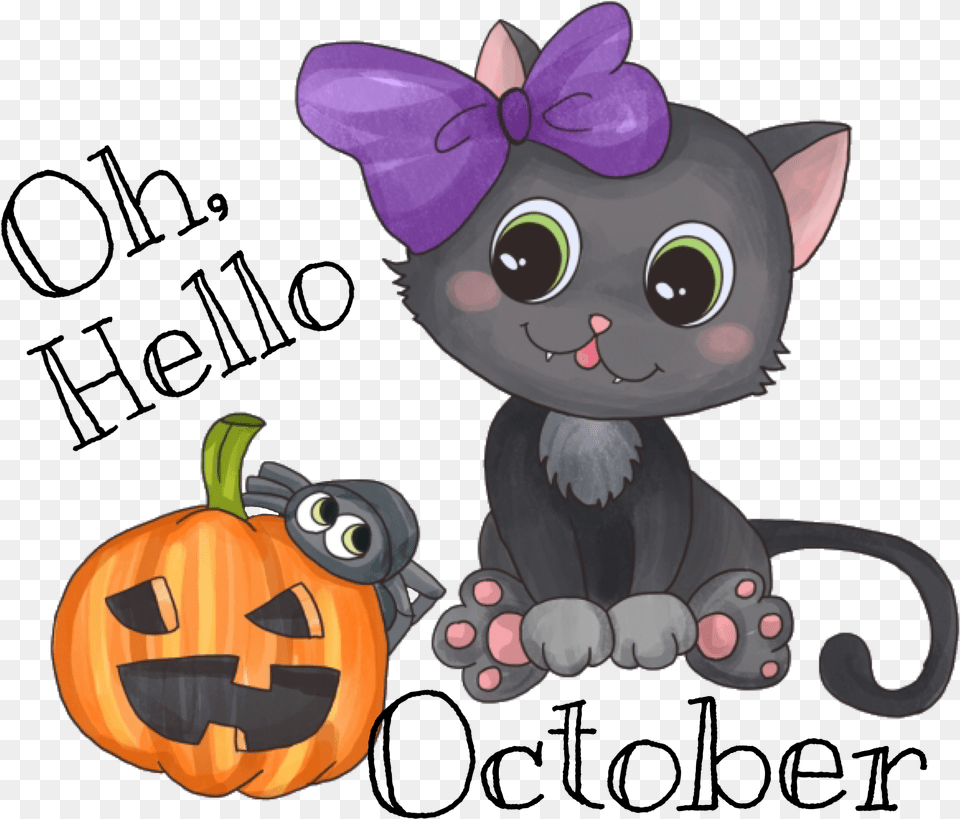 October Cat Jackolantern Sticker By Cindy Mcdaniel Disegno Di Halloween Gatto, Device, Grass, Lawn, Lawn Mower Png Image