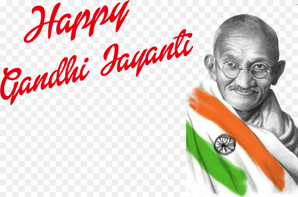 October Gandhi Jayanti, Portrait, Photography, Person, Man Free Png Download