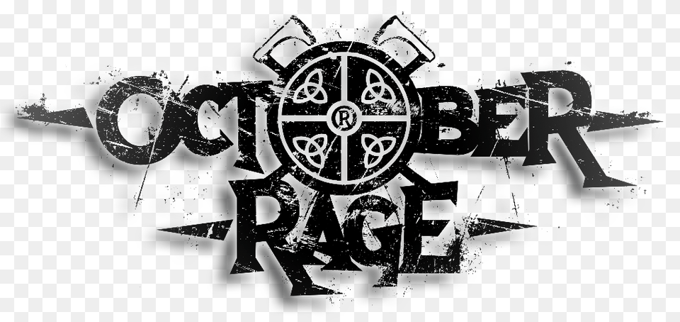 October Rage, Logo, Art, Machine, Wheel Png Image