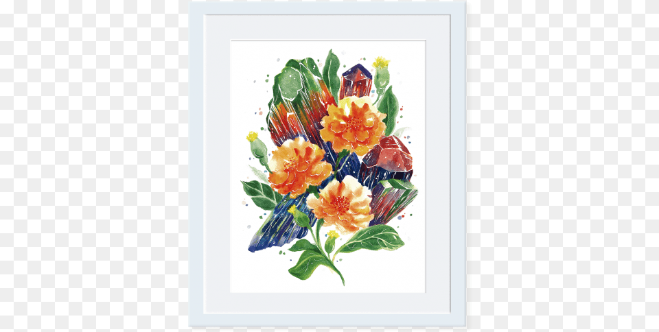 October Tourmaline Amp Marigold Crystal, Art, Pattern, Graphics, Flower Bouquet Free Png Download