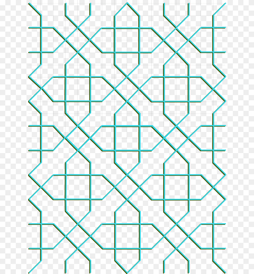 Octogram Mesh Cross Depth Motif, Pattern, Texture Free Png Download