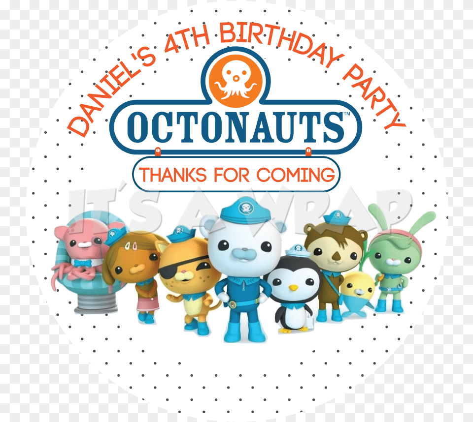 Octonauts Party Box Stickers Octonauts Sticker, Toy, Baby, Person, Face Free Png