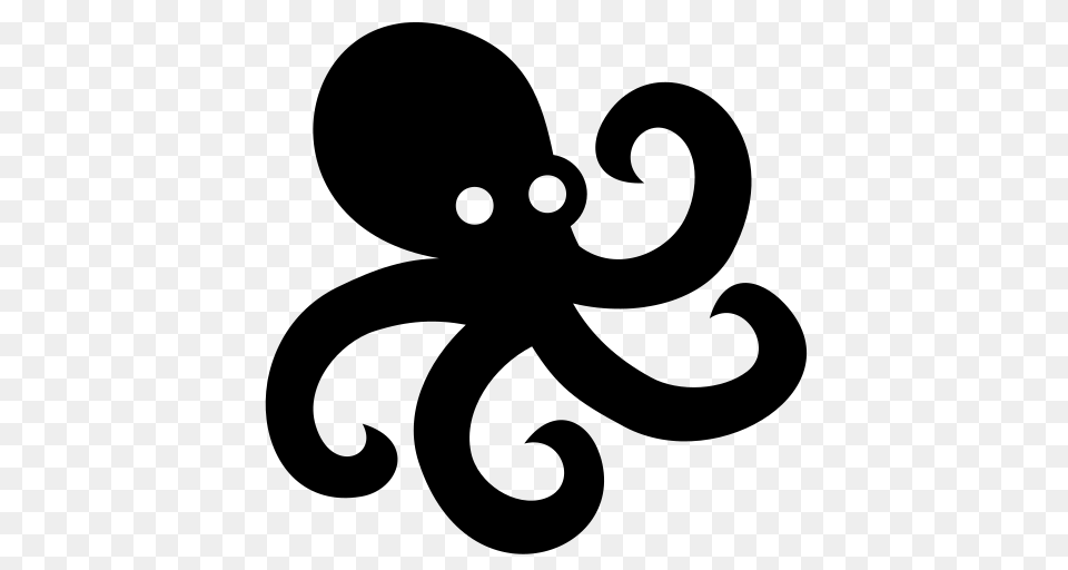 Octopus, Gray Free Transparent Png
