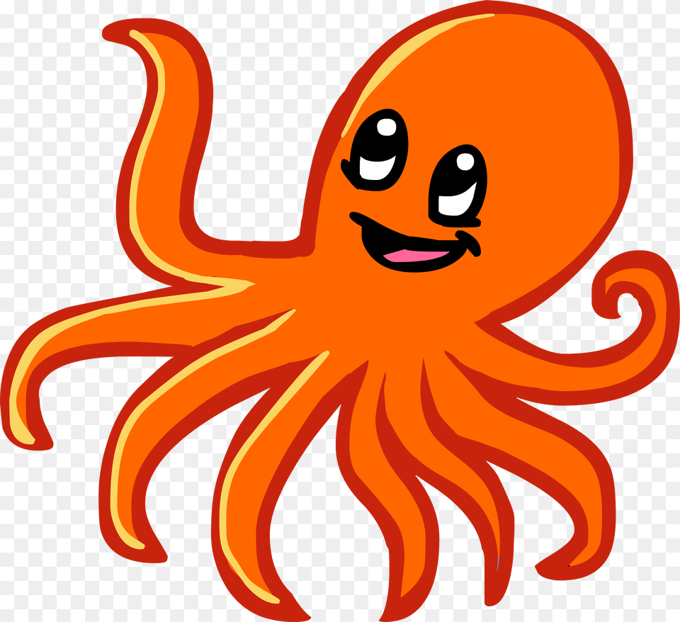 Octopus, Animal, Sea Life, Food, Ketchup Free Png Download