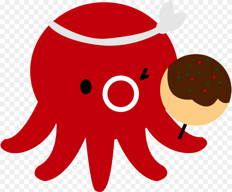 Octopus Animal Takoyaki Clipart, Food, Sweets, Ketchup Free Transparent Png
