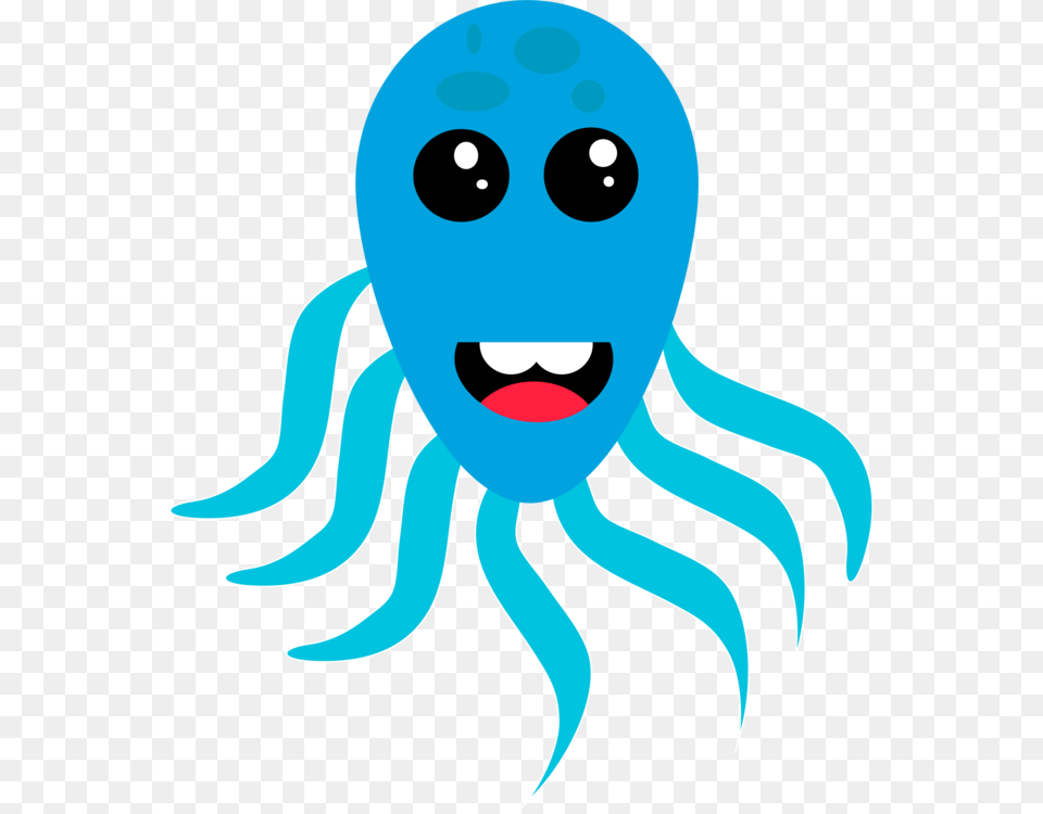 Octopus Cephalopod Cartoon Animal, Baby, Person, Food, Sea Life Png Image