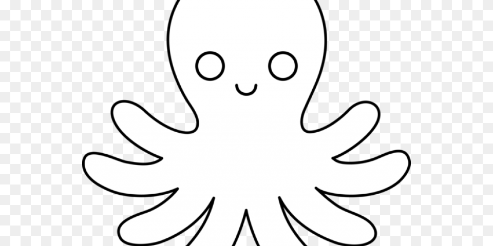 Octopus Clipart, Stencil, Silhouette Free Png