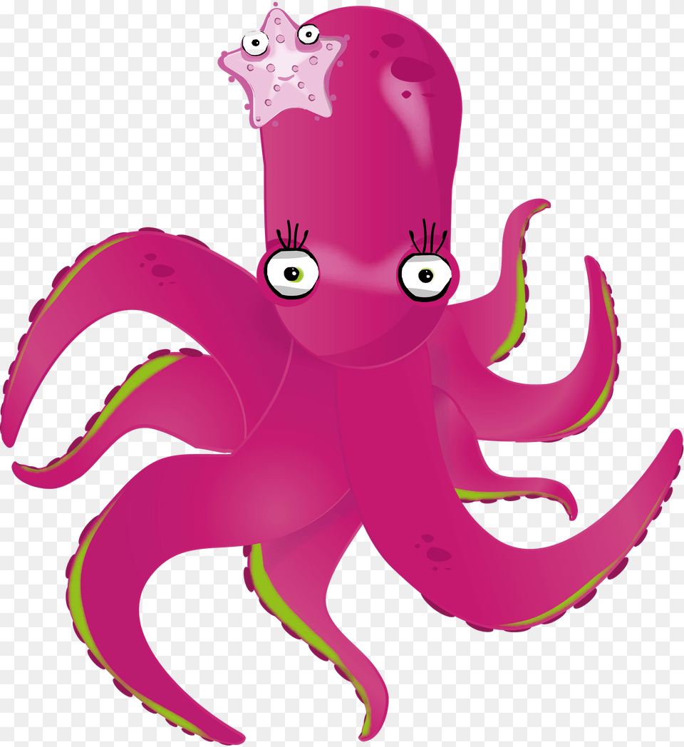 Octopus Clipart, Purple, Animal, Sea Life, Fish Png