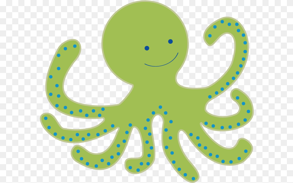 Octopus Clipart 2 Image Green Octopus Clipart, Animal, Sea Life, Invertebrate, Reptile Png
