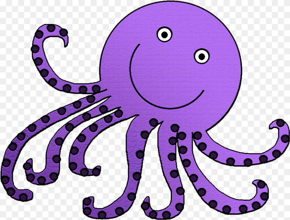 Octopus Clipart Cute Purple Fish Pencil And In Color Octopus Clipart, Animal, Sea Life, Invertebrate, Bird Free Png Download