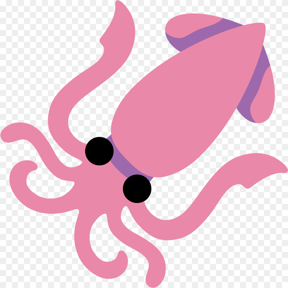 Octopus Clipart Emoji Android Squid Emoji, Animal, Sea Life, Food, Seafood Free Png