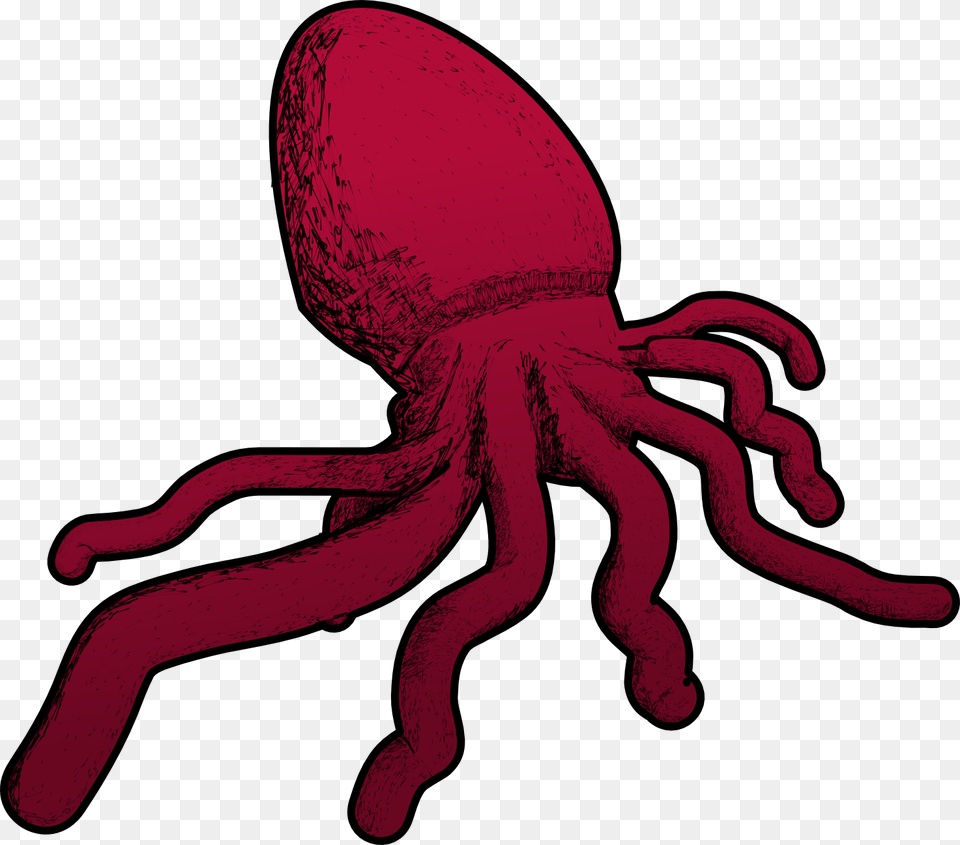 Octopus Clipart Grey, Animal, Sea Life, Smoke Pipe, Invertebrate Free Png Download