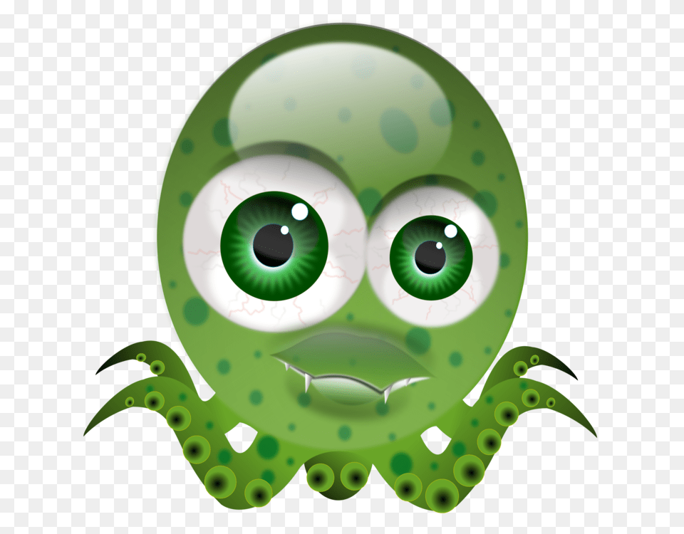 Octopus Computer Icons Drawing Molluscs, Green, Alien, Disk Free Transparent Png