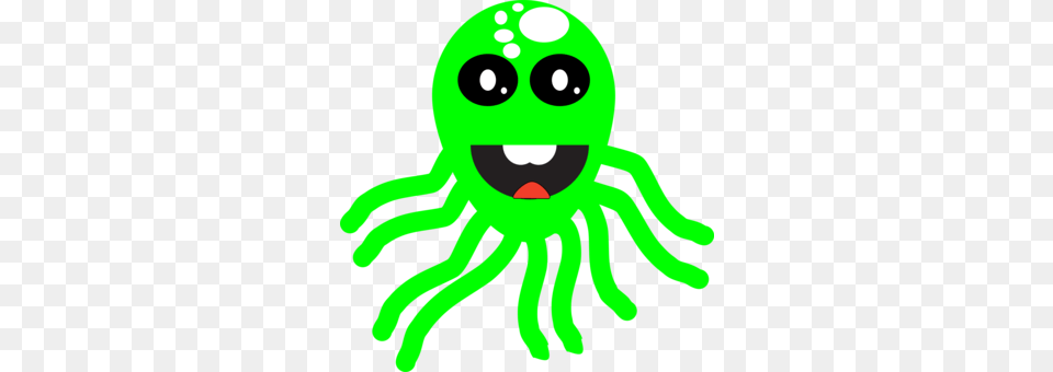 Octopus Computer Icons Monkey Smiley Robot, Green, Baby, Person, Alien Free Png
