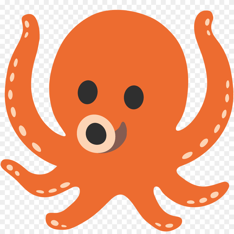 Octopus Emoji Clipart, Animal, Sea Life, Invertebrate, Bear Free Png
