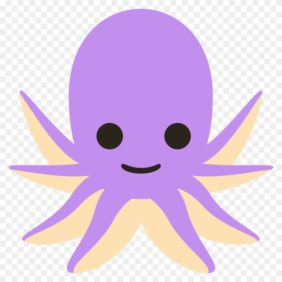 Octopus Emoji Clipart, Purple, Animal, Fish, Sea Life Free Png Download