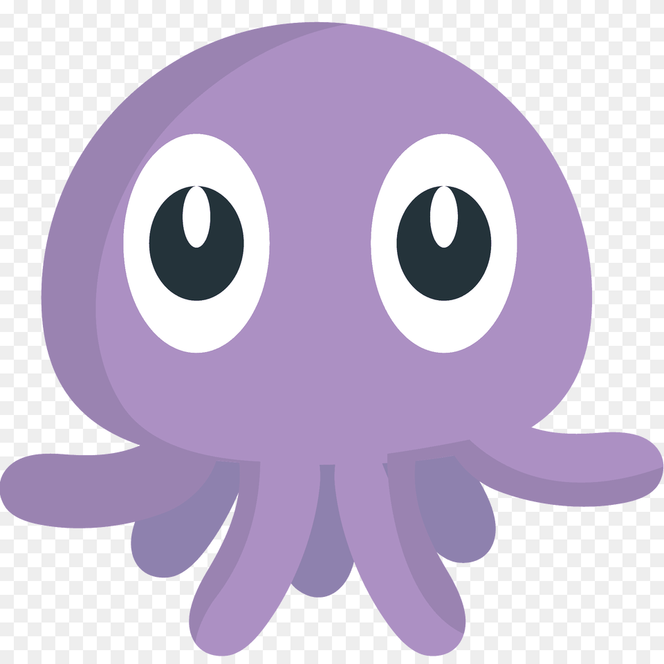 Octopus Emoji Clipart, Animal, Purple, Sea Life, Invertebrate Free Png Download