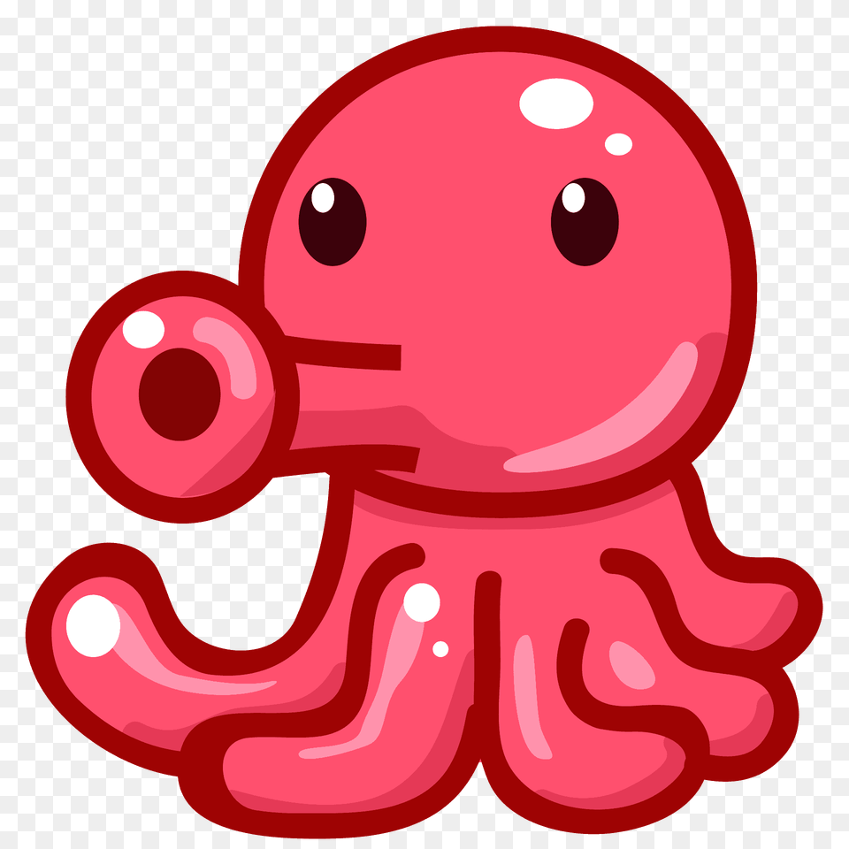 Octopus Emoji Clipart, Animal, Sea Life, Invertebrate Png