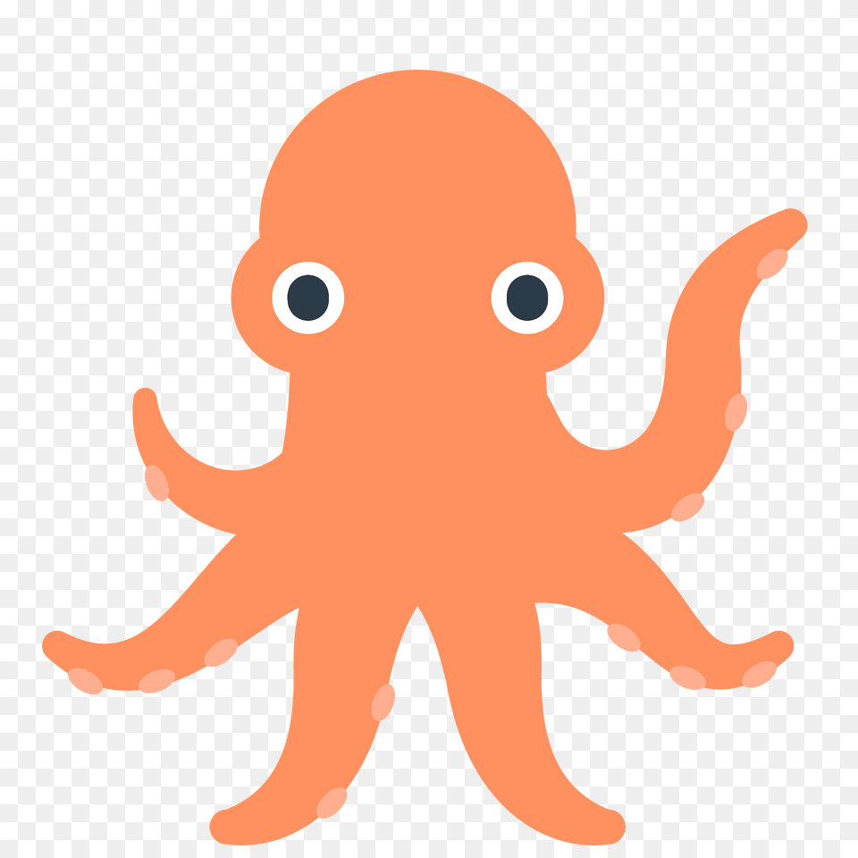 Octopus Emoji Clipart, Animal, Sea Life, Invertebrate, Baby Free Png Download