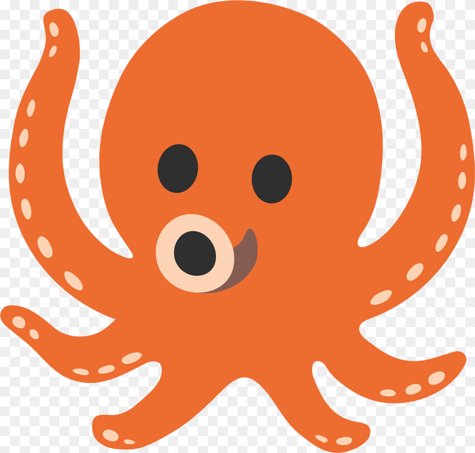 Octopus Emoji Octopus, Animal, Sea Life, Invertebrate, Baby Png